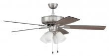 Craftmade P114BNK5-52DWGWN - 52" Ceiling Fan w/Blades, 4 White Frost LED Lights