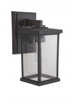 Craftmade ZA2414-BZ-C - Resilience 1 Light Medium Outdoor Wall Lantern in Bronze, Clear Lens