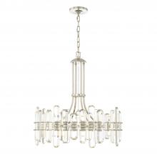 Crystorama BOL-8888-PN - Bolton 8 Light Polished Nickel Chandelier