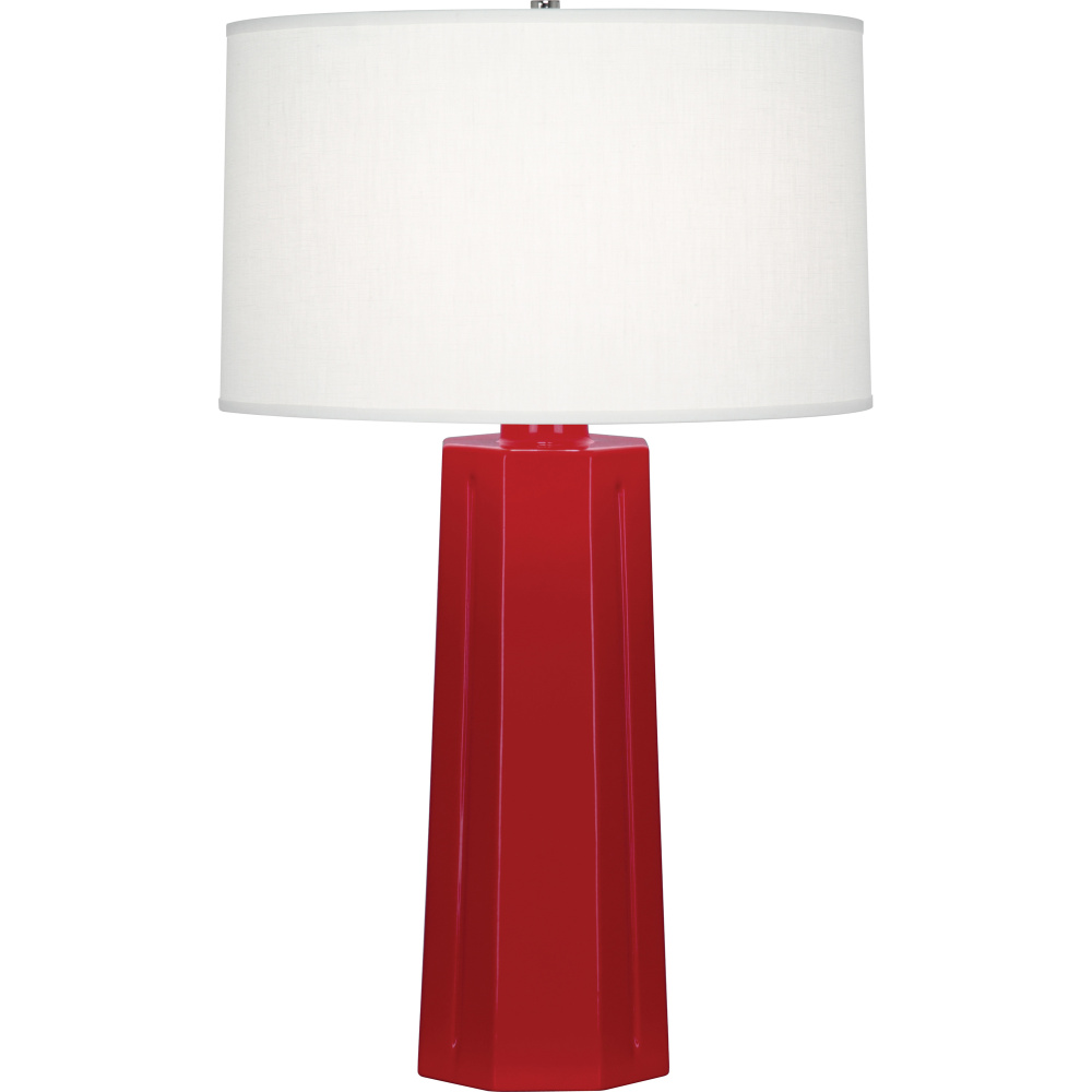 Ruby Red Mason Table Lamp