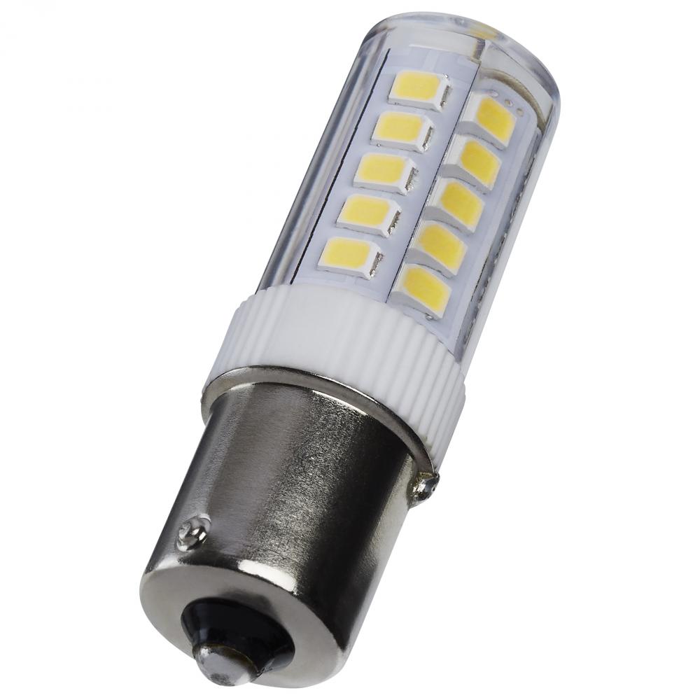 4.5 Watt Mini LED; Bayonet Single Contact Base; 5000K; Clear Finish; 12 Volt