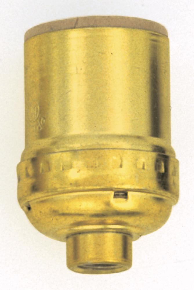 Keyless Standard Socket; Brite Gilt Finish