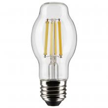 Satco Products Inc. S21856 - 8 Watt BT15 LED Filament; Clear; Medium Base; 2700K; 800 Lumens; 120 Volt