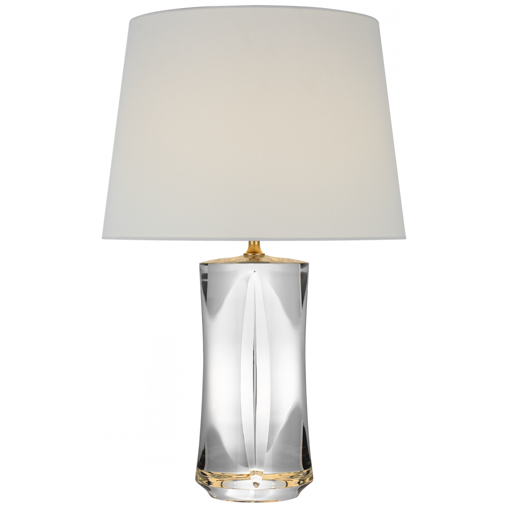 Figlia 28" Cordless V-Cut Round Table Lamp