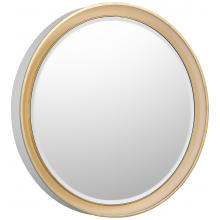 Visual Comfort & Co. Signature Collection TOB 2960WHT/G - Tricia 24" Illuminated Round Mirror