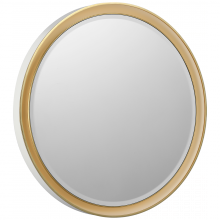 Visual Comfort & Co. Signature Collection TOB 2961WHT/G - Tricia 30" Illuminated Round Mirror