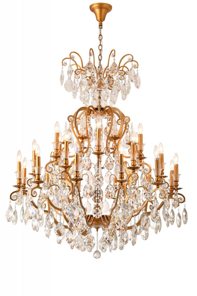 Chandelier Metal & Crystal