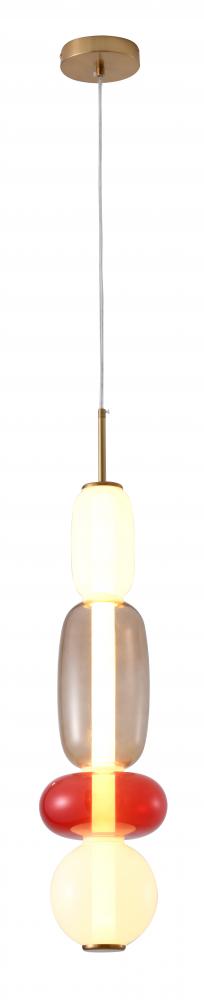 LED Pendant Metal & Glass