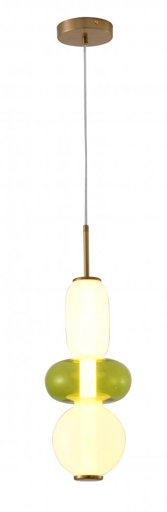 LED Pendant Metal & Glass