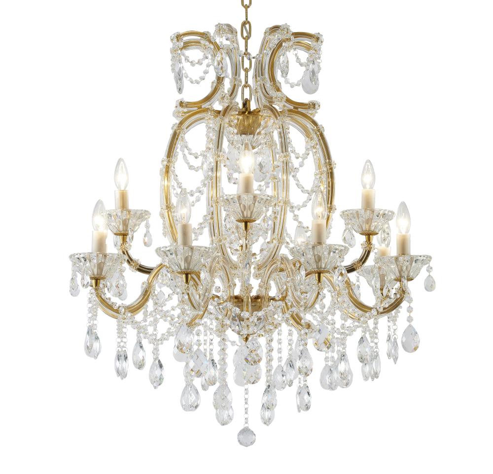 Chandelier Satin Brass