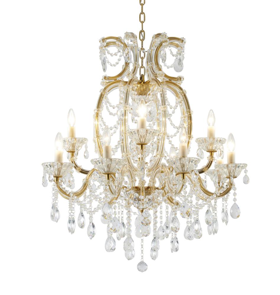 Chandelier Satin Brass