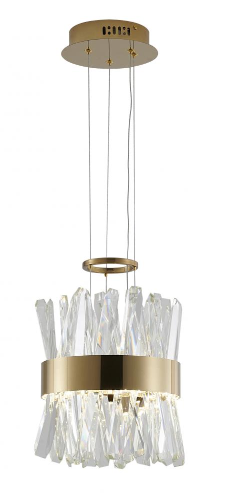 LED Pendant Stainless Steel & Crystal