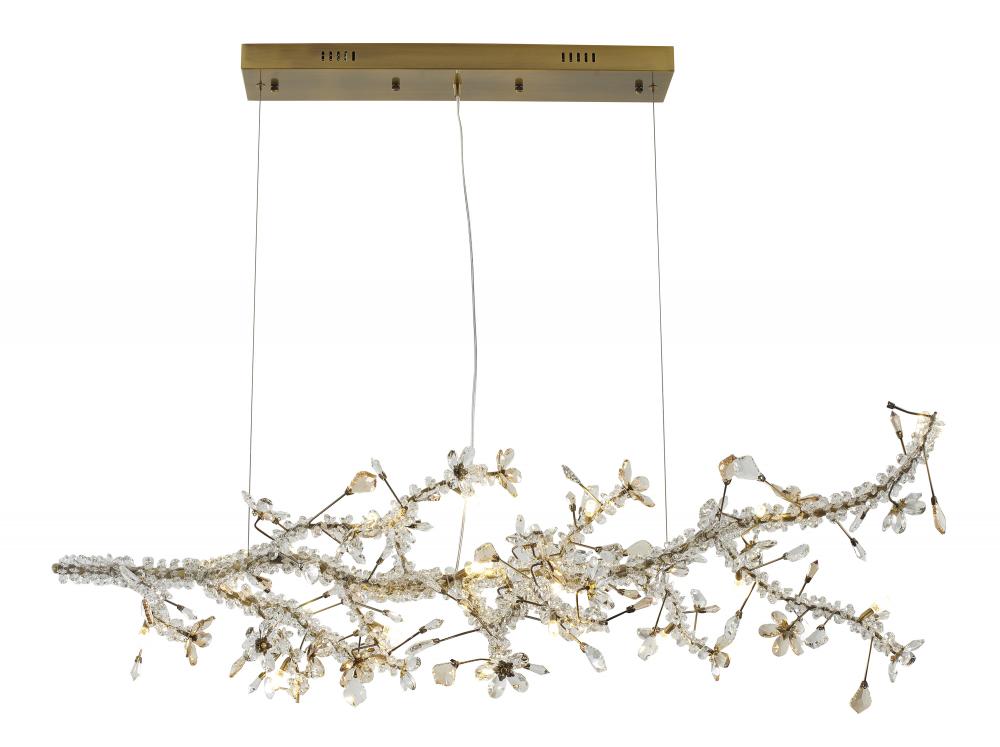 Chandelier Stainless Steel & Crystal