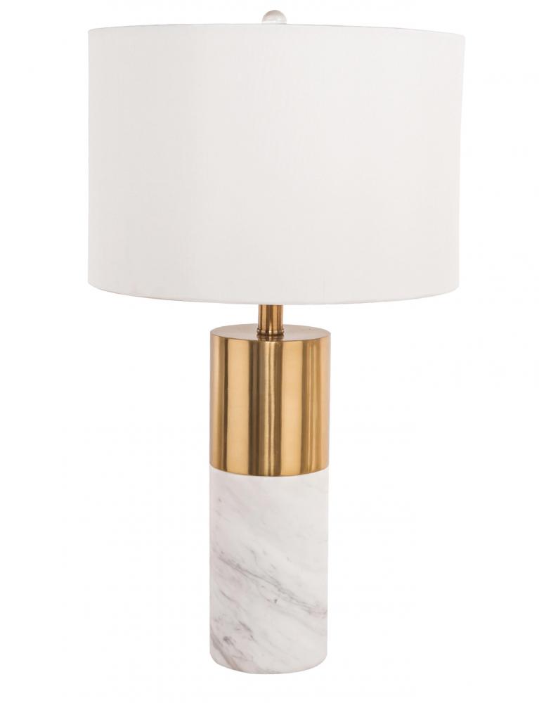 Table Lamp Gold & white