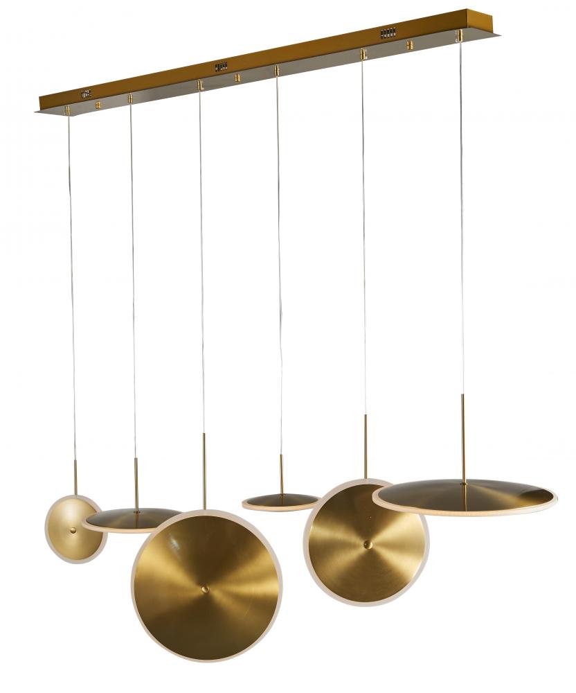 LED Chandelier Gold