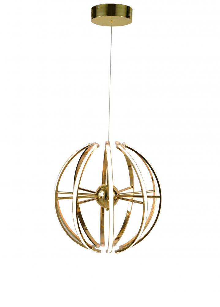 LED Chandelier Gold