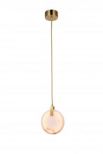 Bethel International BU05P7G - LED Single Pendant Lighting Gold