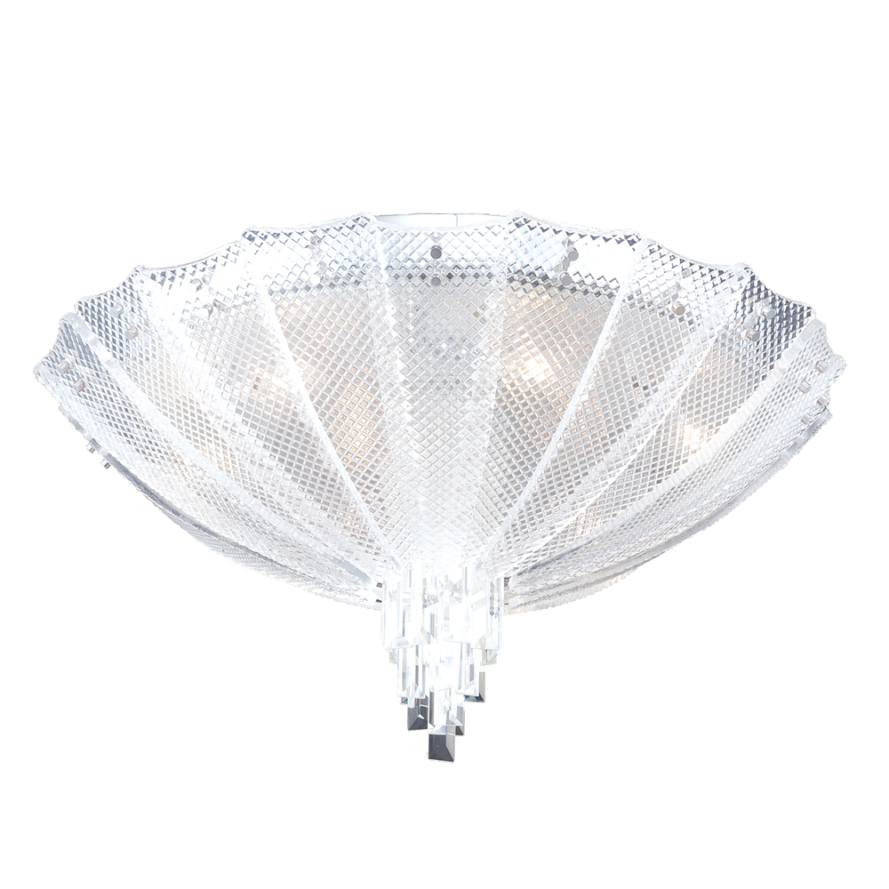 Swan, 6Lt Flushmount, Clear