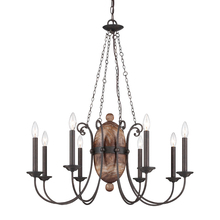 Eurofase 25607-017 - Albero, 8Lt Chandelier, Forged Iron