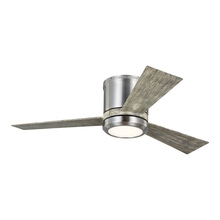 Generation Lighting Seagull 3CLYR42BSLGD-V1 - Clarity 42 LED - Brushed Steel w LGWO Blades