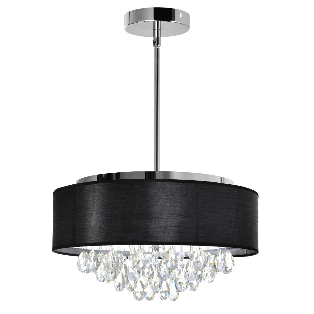 Dash 4 Light Drum Shade Chandelier With Chrome Finish