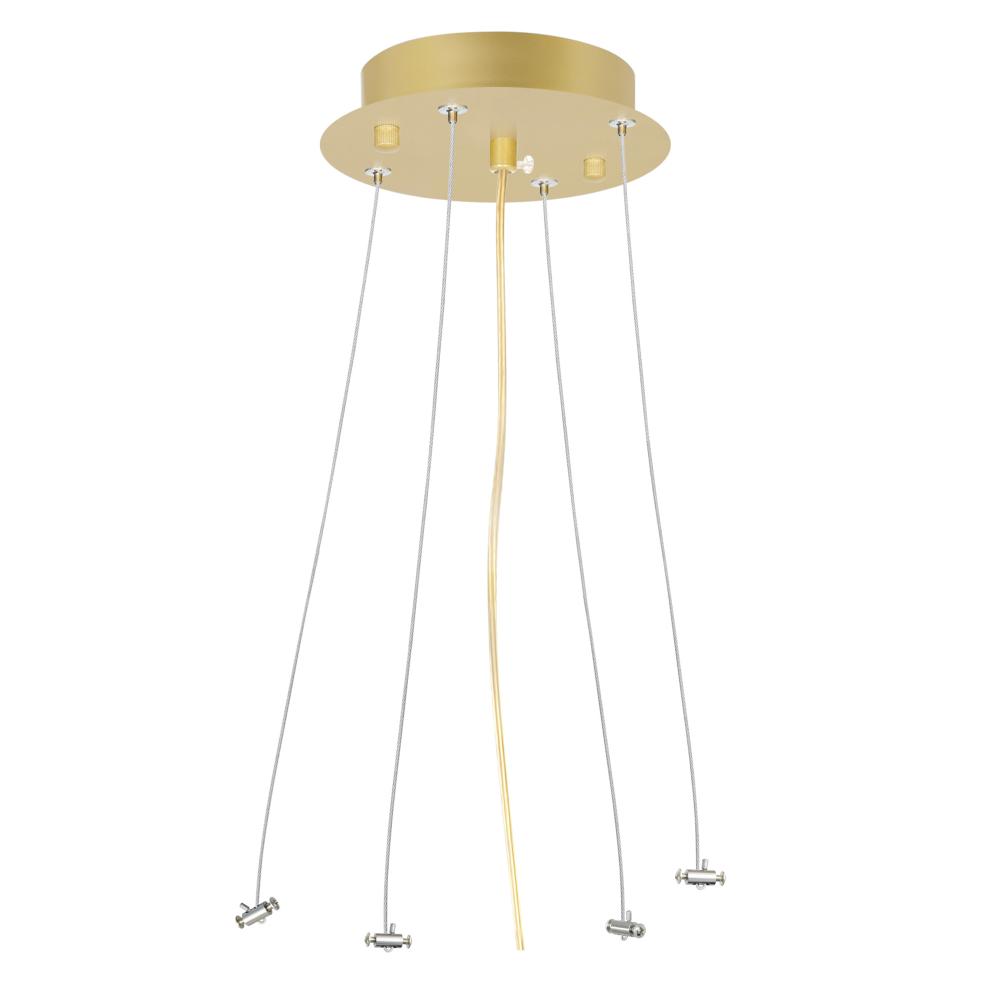 Satin Gold Round Suspension Kit