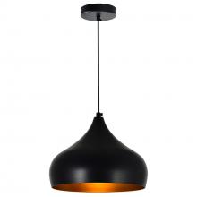 CWI Lighting 9633P9-1-101 - Dynamic 1 Light Down Pendant With Black Finish