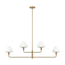 Generation Lighting GLC1244SB - Mendota Four Light Chandelier