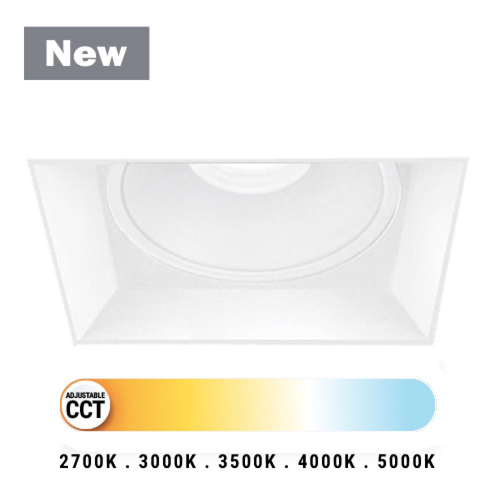 2 Inch Trimless Square Fixed Downlight in White