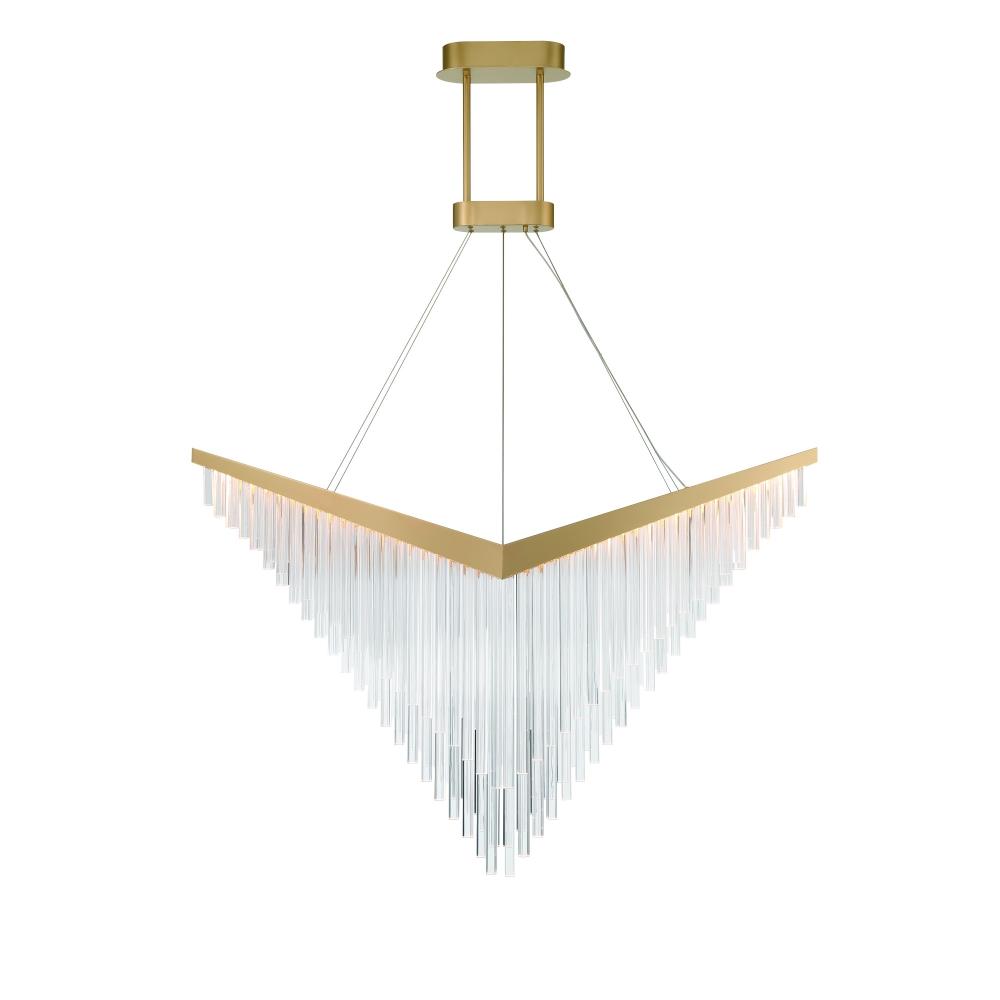 Vivien 60" LED Chandelier In Gold