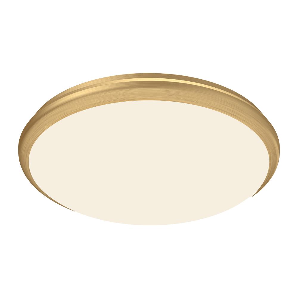 Malta 15-in Brushed Gold LED Flush Mount