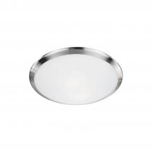 Kuzco Lighting Inc 51561BN - Malta 12-in Brushed Nickel 1 Light Flush Mount