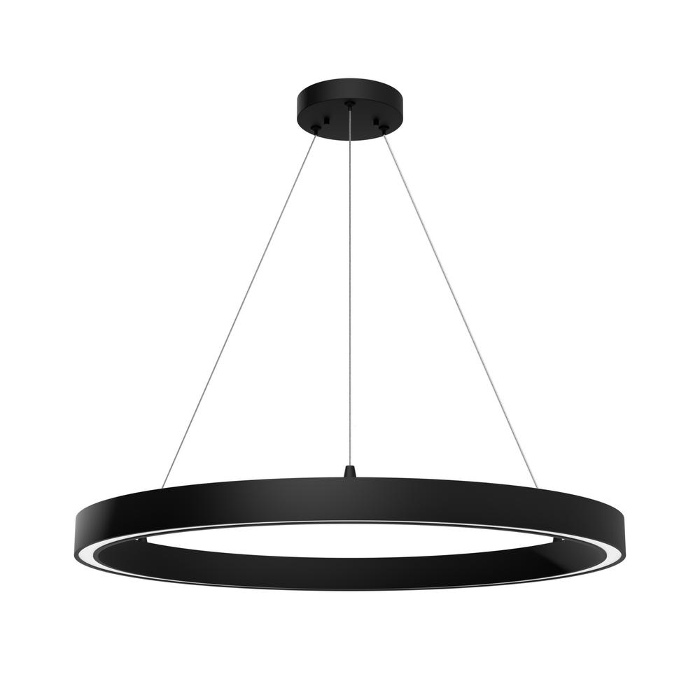 Hunter Canoga Matte Black 1 Light Large Chandelier Ceiling Light Fixture