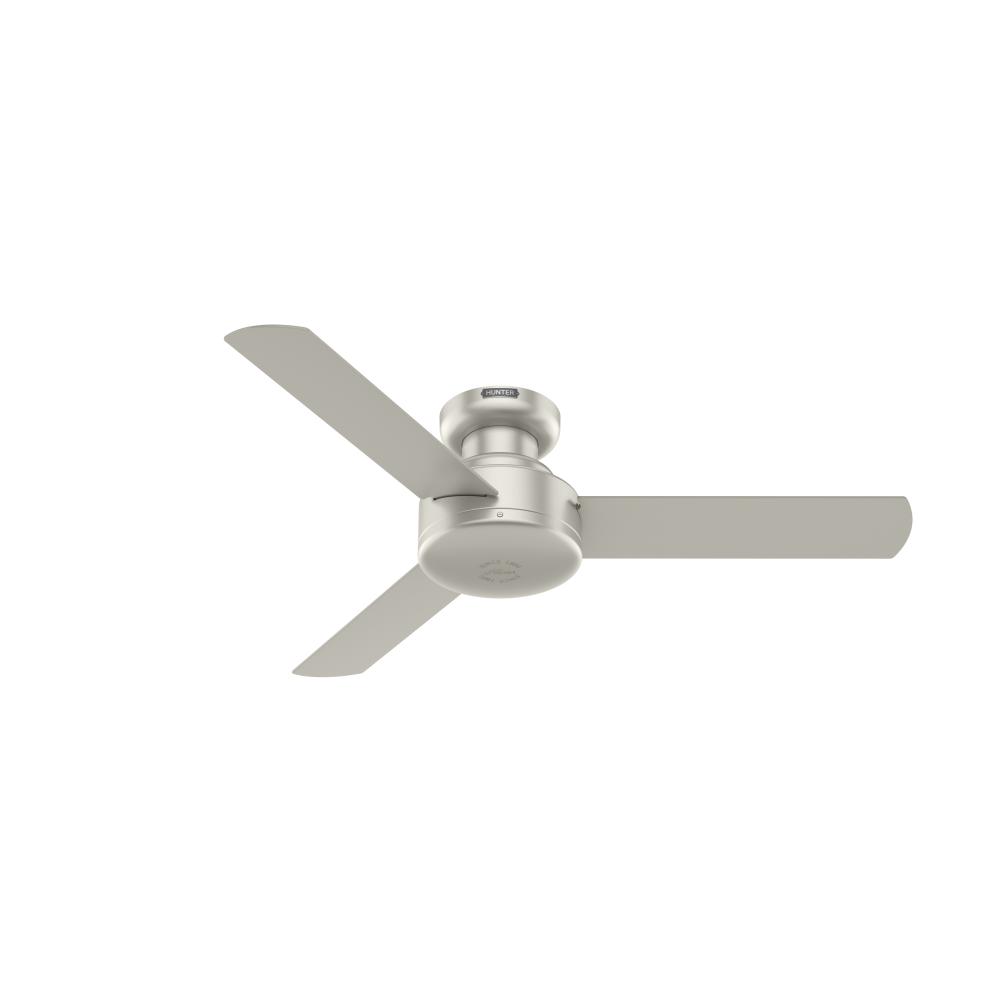 Hunter 44 inch Presto Matte Nickel Low Profile Ceiling Fan and Wall Control