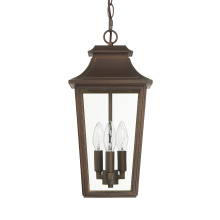 Hunter 46085 - Hunter Spring Cove Matte Bronze with Clear Glass 3 Light