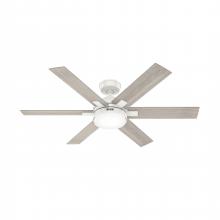 Hunter 51880 - Hunter 52 inch Georgetown HunterExpress Fresh White Ceiling Fan with LED Light Kit