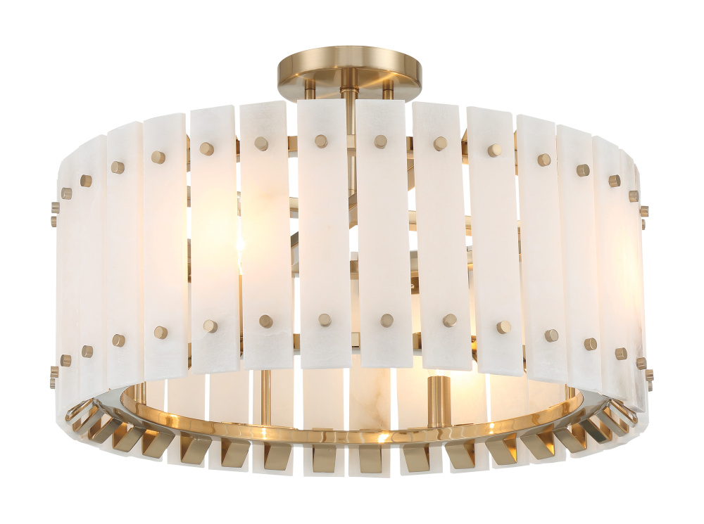 Bardon 4 Light Semi Flush