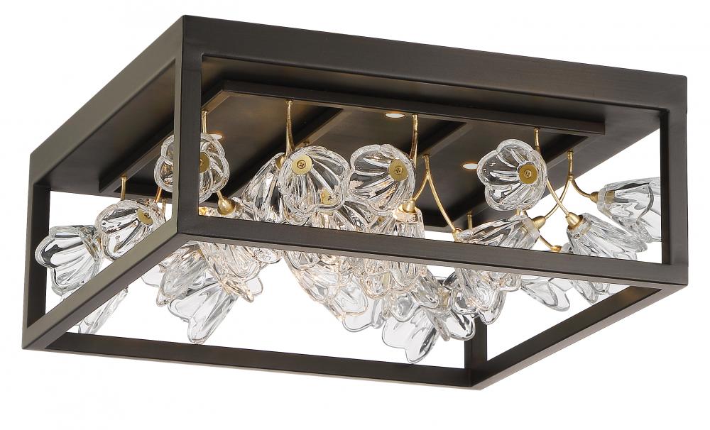 Maison Des Fleurs - 4 Light LED Flush Mount