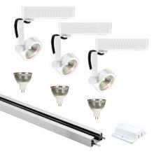 Jesco KIT-3LED132WHWH - JESCO 3-Light 4 ft Track Lighting kit