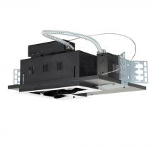 Jesco MGP20-3LWB - 3-Light Double Gimbal L-Corner Recessed Line Voltage Fixture.