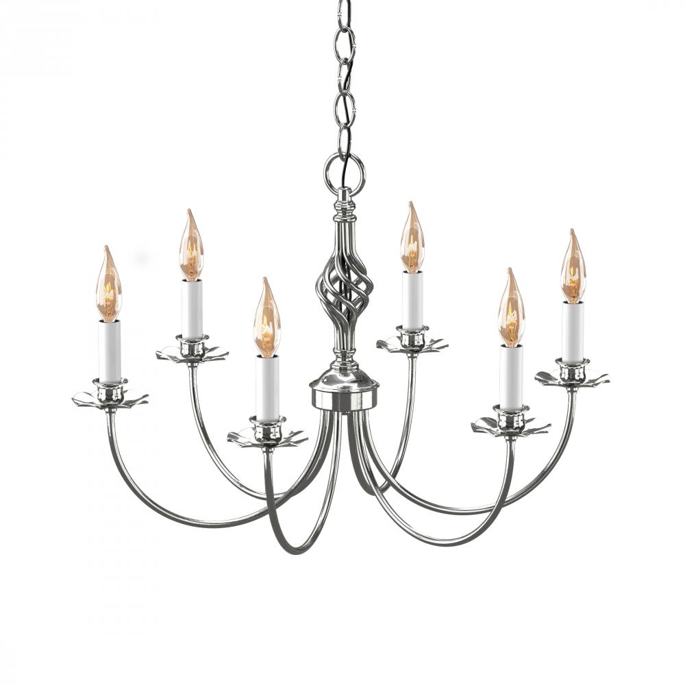 Twist Basket 6 Arm Chandelier