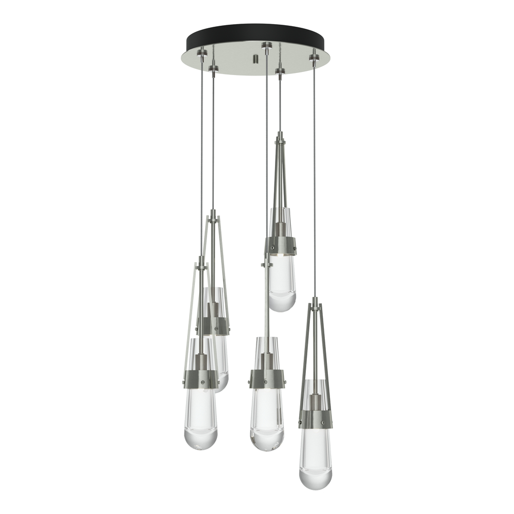 Link 5-Light Clear Glass Pendant