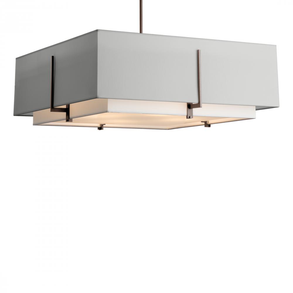 Exos Square Large Double Shade Pendant