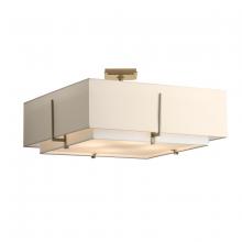 Hubbardton Forge 126513-SKT-84-SF2012-SA2401 - Exos Square Large Double Shade Semi-Flush