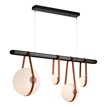 Hubbardton Forge 131043-LED-STND-10-27-LC-WB-GG0702 - Derby Linear 4-Light LED Pendant