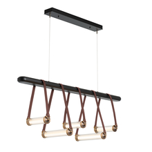 Hubbardton Forge 131053-LED-STND-10-27-LB-WB-ZM0704 - York Linear 5-Light LED Pendant