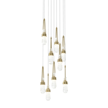 Hubbardton Forge 131100-SKT-LONG-86-YJ0434 - Link 9-Light Blown Glass Pendant