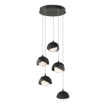 Hubbardton Forge 131125-SKT-STND-20-10-GG0711 - Brooklyn 5-Light Double Shade Pendant