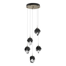 Hubbardton Forge 131137-SKT-LONG-84-BP0754 - Chrysalis 5-Light Small Crystal Pendant