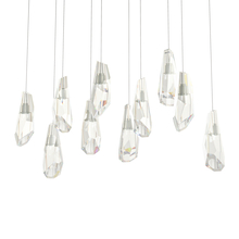 Hubbardton Forge 131201-SKT-LONG-85-CR - Luma 10-Light Large Crystal Pendant